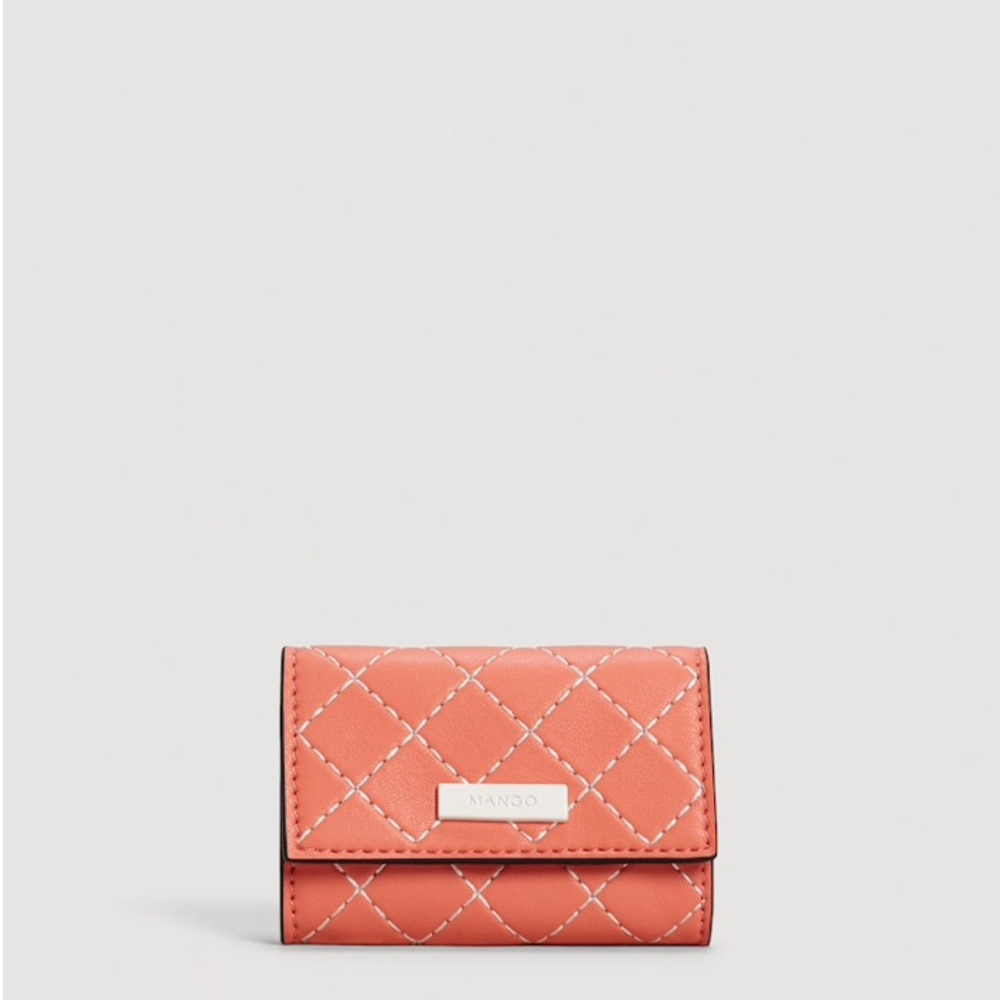 NWT • MANGO • Contrast Seam Wallet